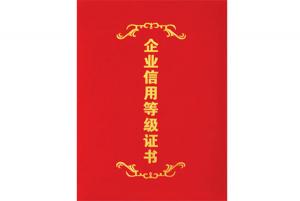 企業(yè)信用等級(jí)證書